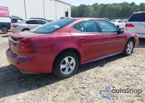 2005 Pontiac Grand Prix Gt from USA, damaged, VIN 2G2WS522151219887